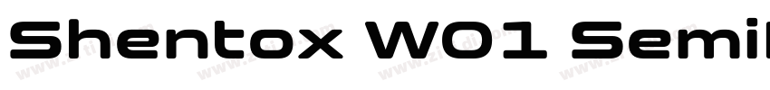 Shentox W01 SemiBold字体转换